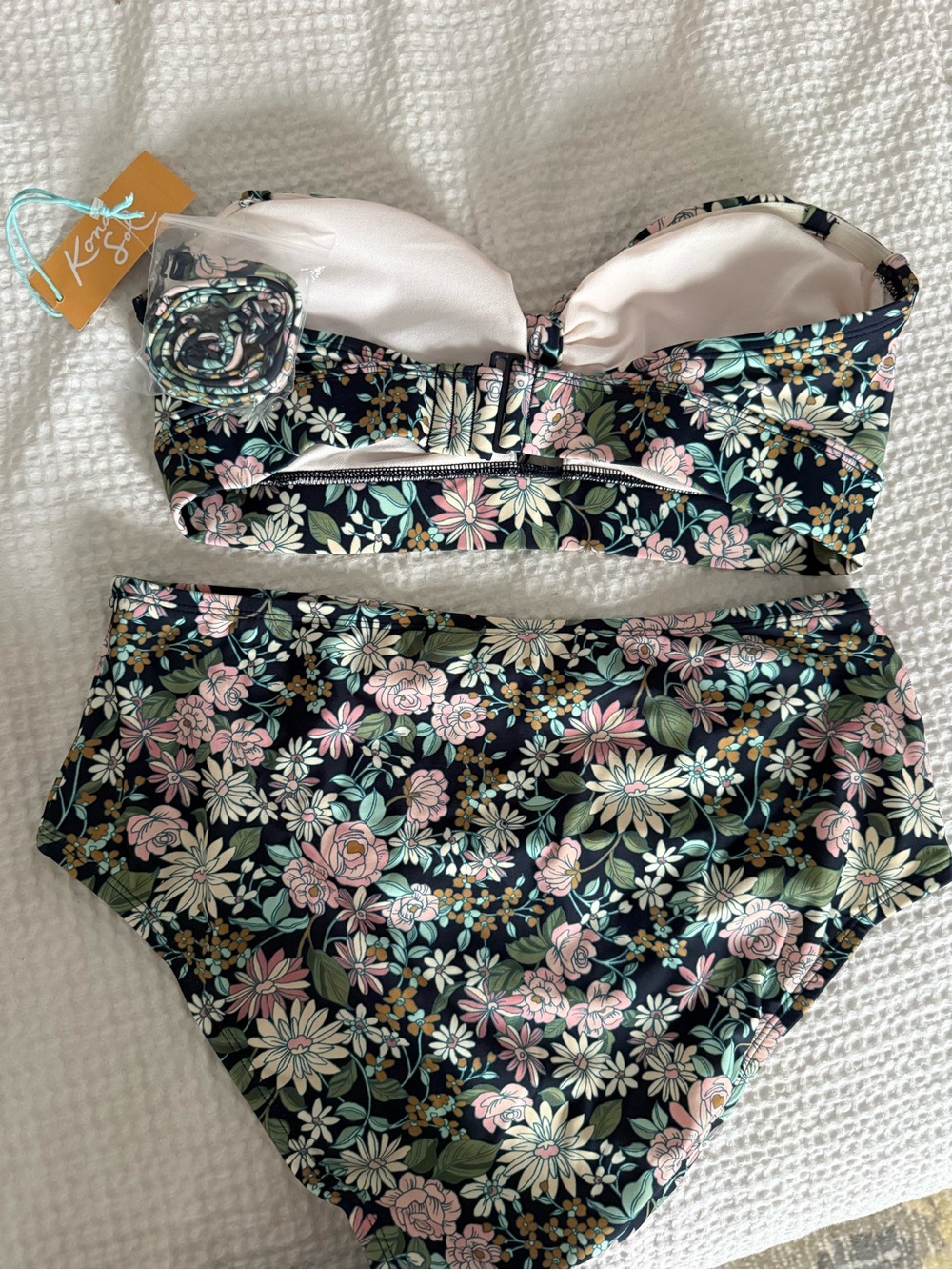 Kona Sol Floral Print Bikini Set - Picture 7 of 9